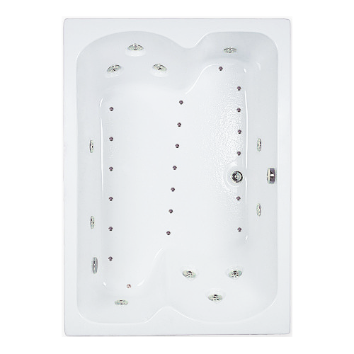 60" x 43" Whirlpool and Air Combination Bathtub