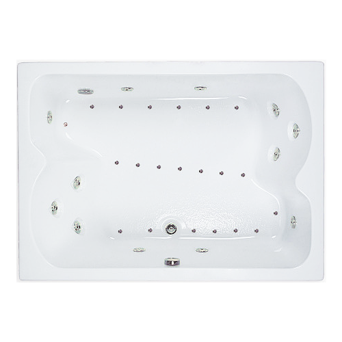 60" x 43" Whirlpool and Air Combination Bathtub