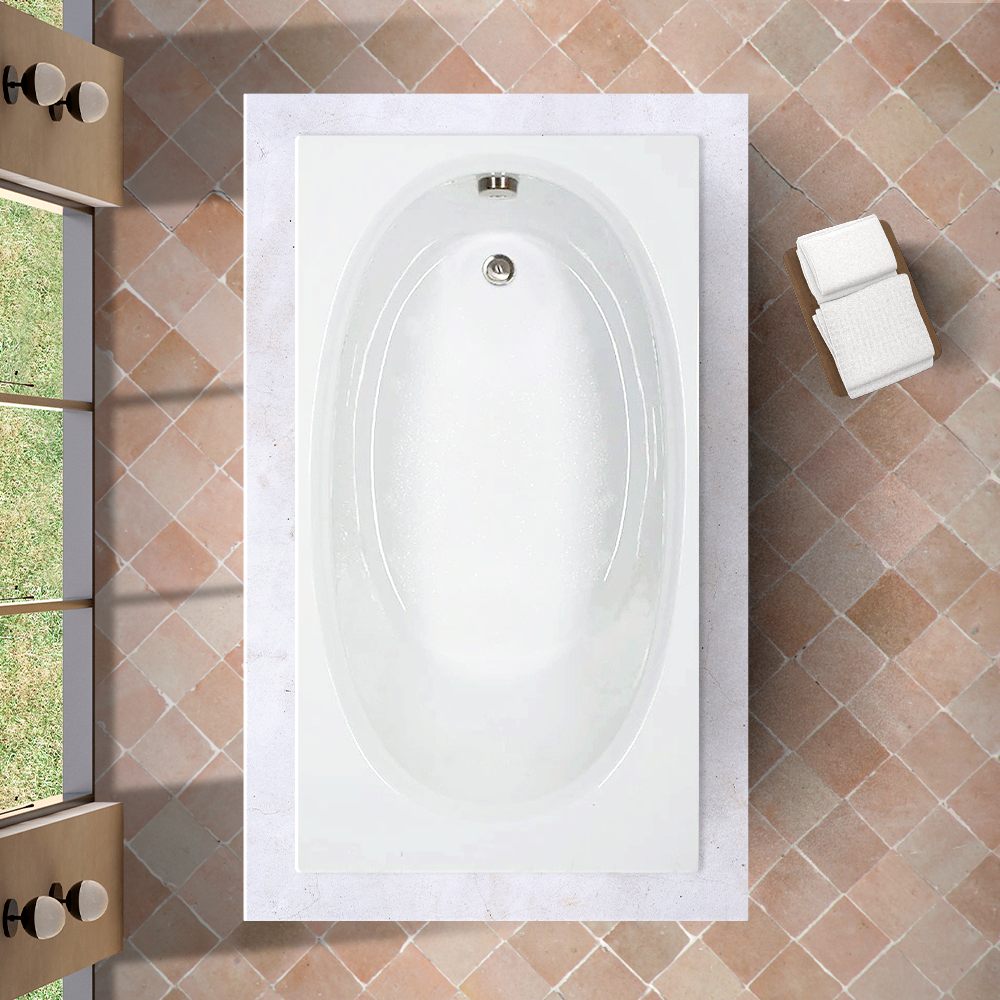 60" x 32" OV Soaking Bathtub