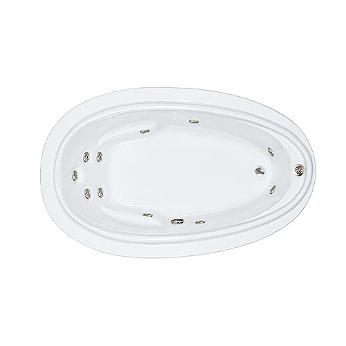 72" x 44" Elite Whirlpool Bathtub