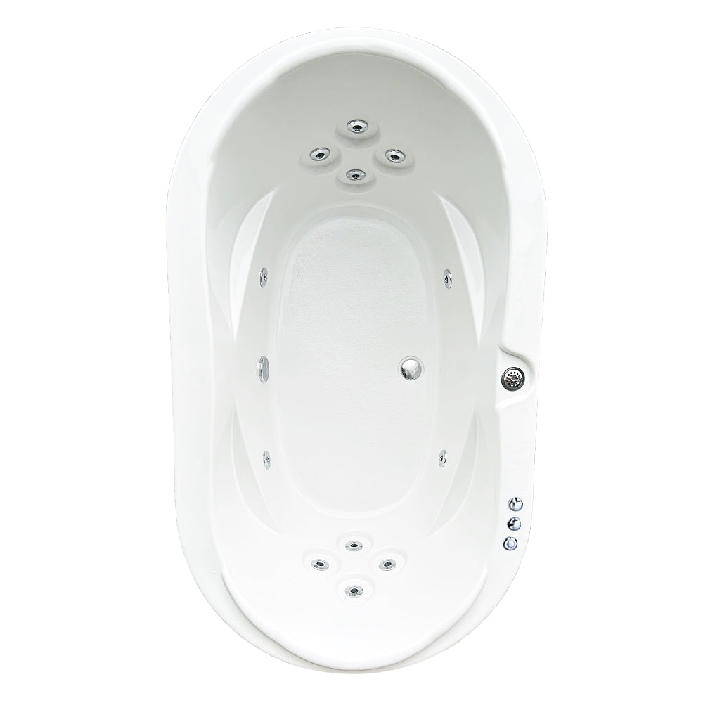 73" x 43" Elite Whirlpool Bathtub