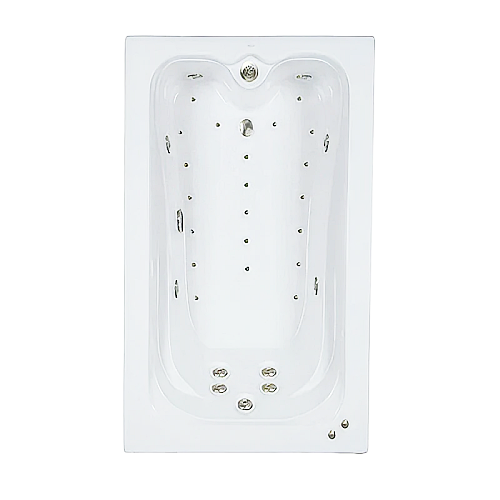 60" x 42" Elite Whirlpool and Air Combination Bathtub