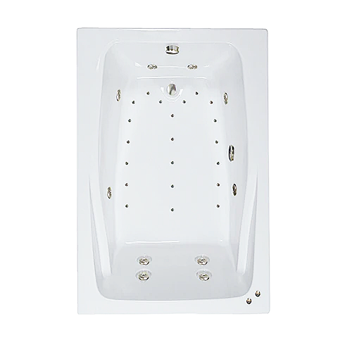 60" x 48" Whirlpool and Air Combination Bathtub