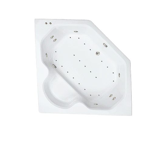 60" x 60" Whirlpool and Air Combination Bathtub