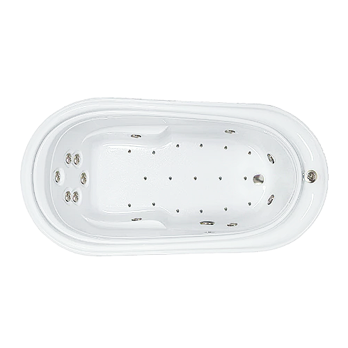 72" x 37" Elite Whirlpool and Air Combination Bathtub