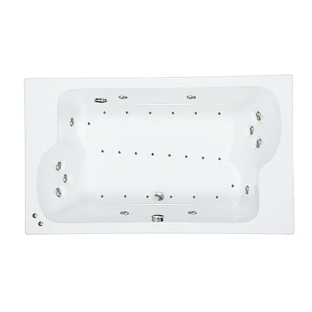 60" x 43" Whirlpool and Air Combination Bathtub