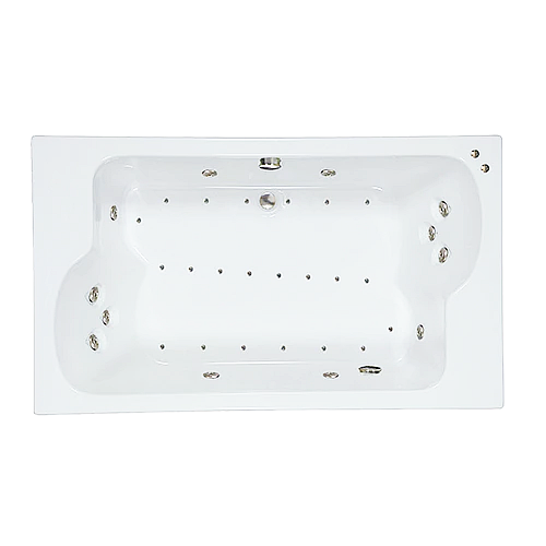 72" x 43" Whirlpool and Air Combination Bathtub