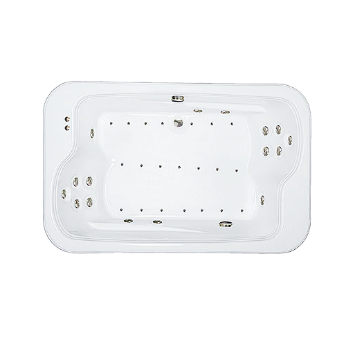 72" x 45" Whirlpool and Air Combination Bathtub