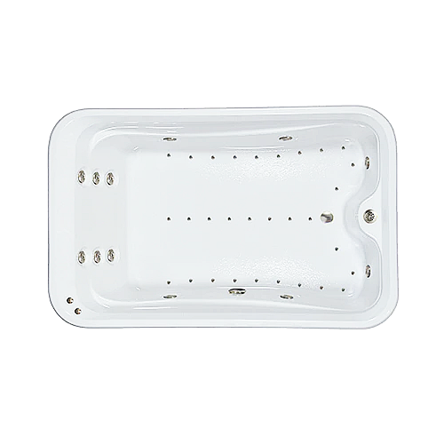 72" x 48" Elite Whirlpool and Air Combination Bathtub