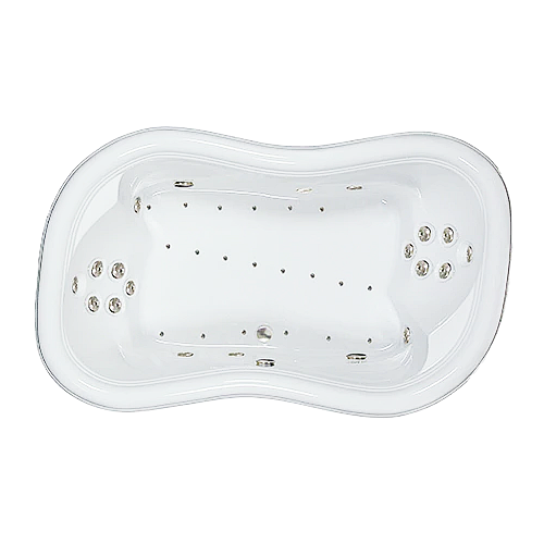 78" x 52" Whirlpool and Air Combination Bathtub