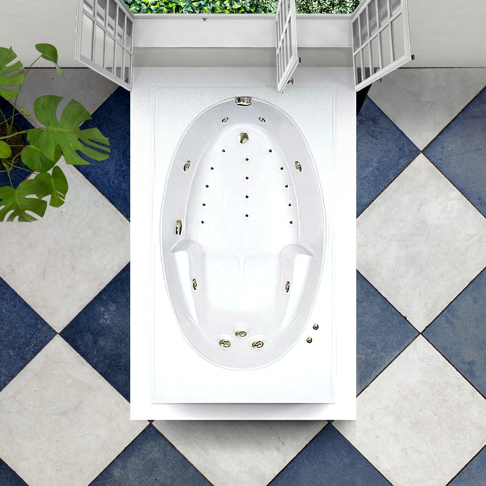 72" x 42" SW Whirlpool and Air Combination Bathtub