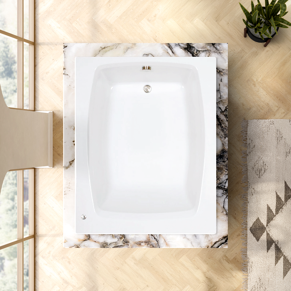 60" x 48" Soaking Bathtub