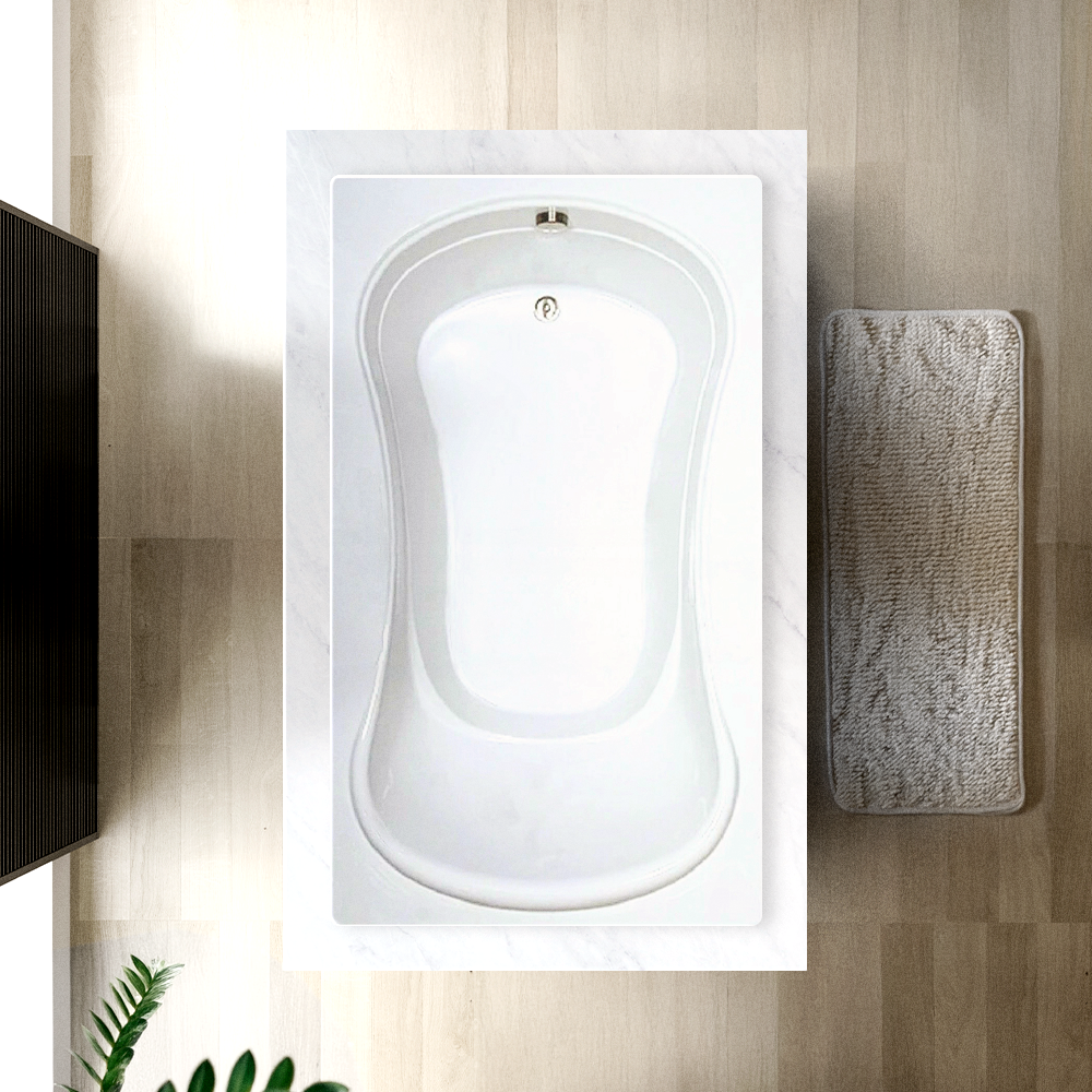 72" x 42" Soaking Bathtub