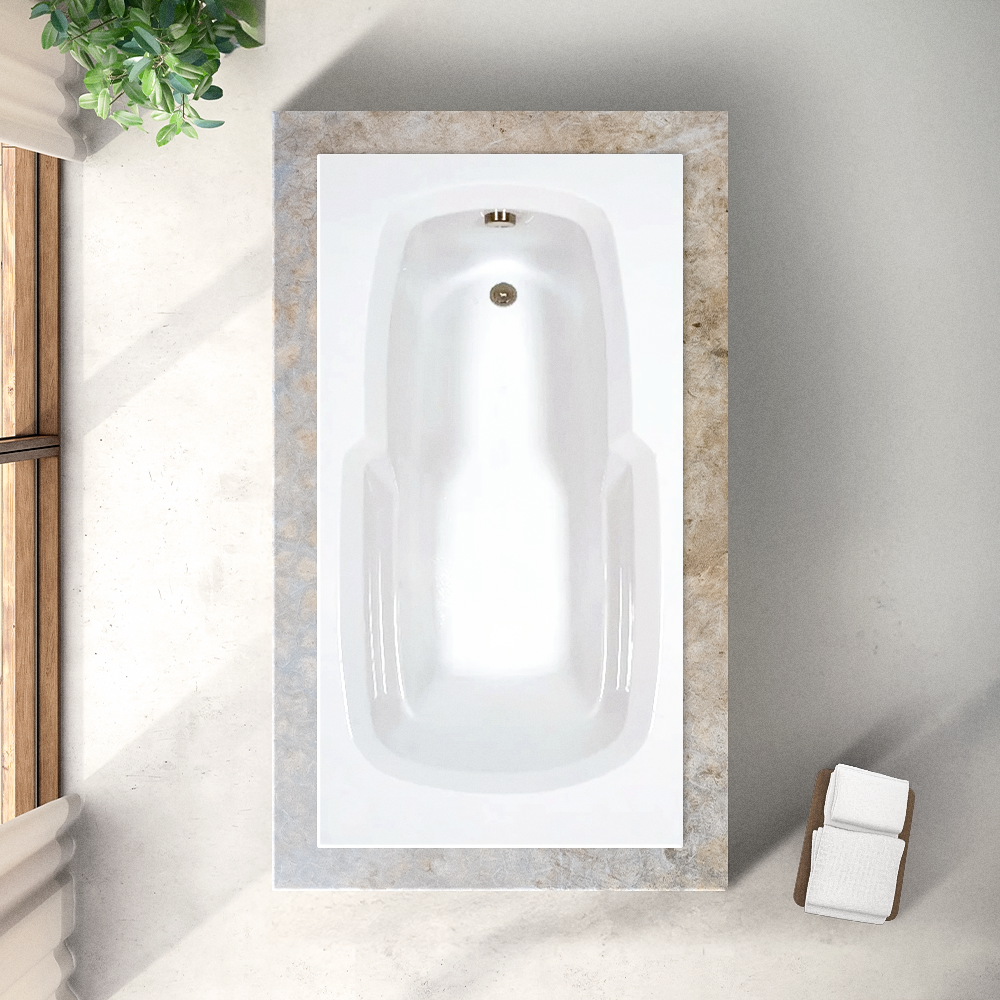 60" x 32" Soaking Bathtub