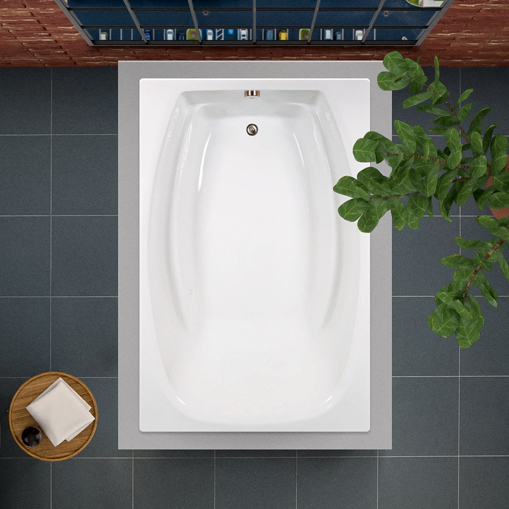 72" x 48" Soaking Bathtub