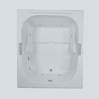 6060 SQ Whirlpool Bathtub