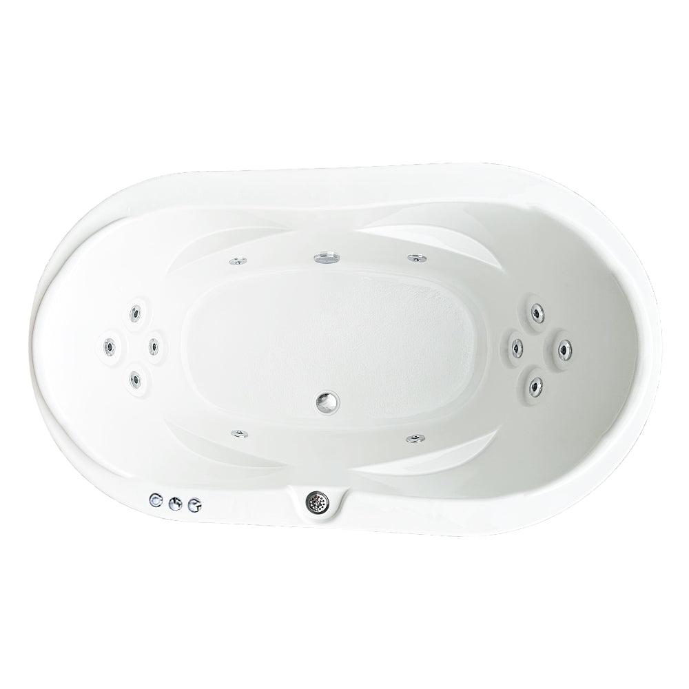 73" x 43" Elite Whirlpool Bathtub
